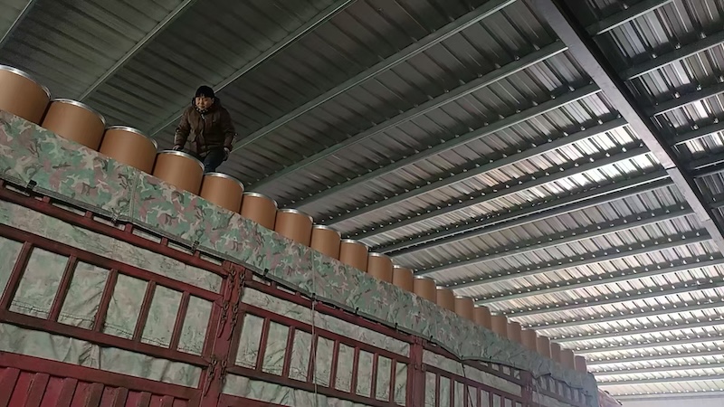 鐵箍紙筒發(fā)貨中